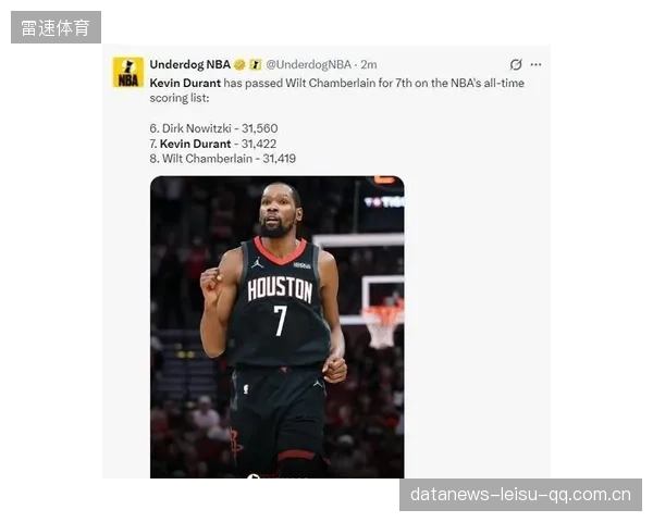 杜兰特砍23分送十连败——挑战极限，荣耀与失落并行